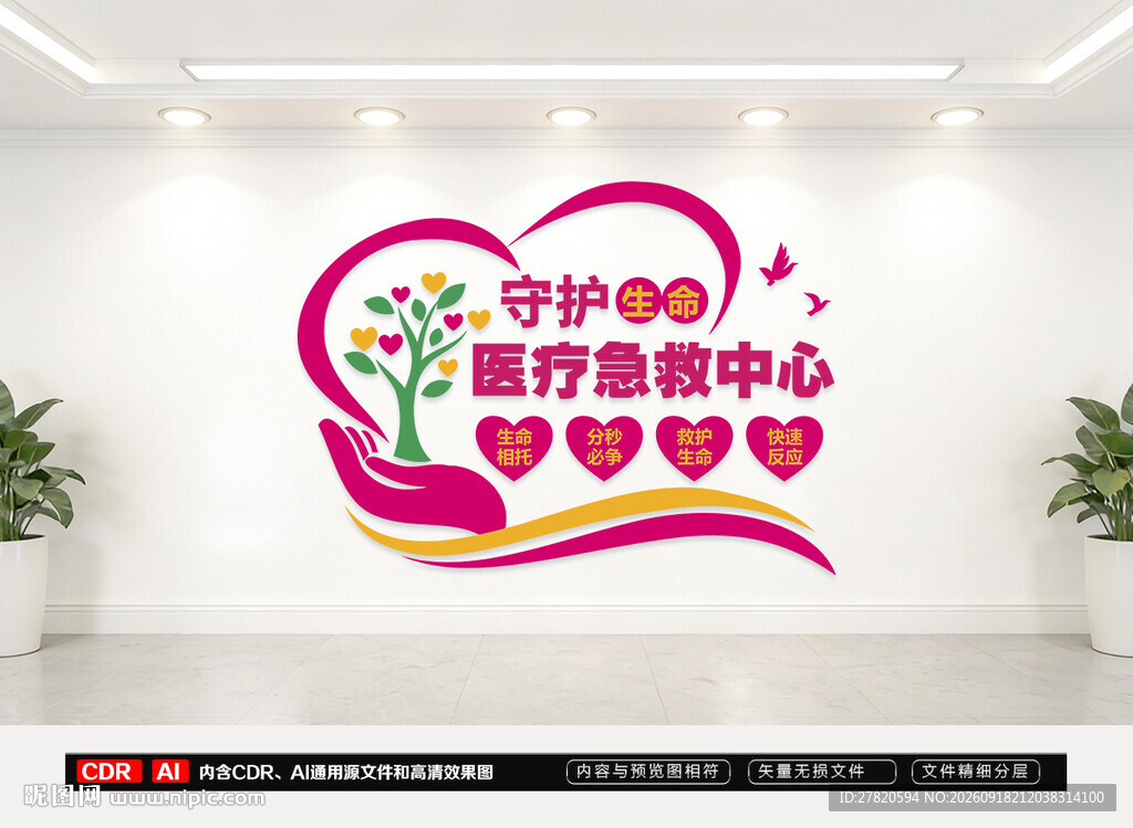 急救中心文化墙