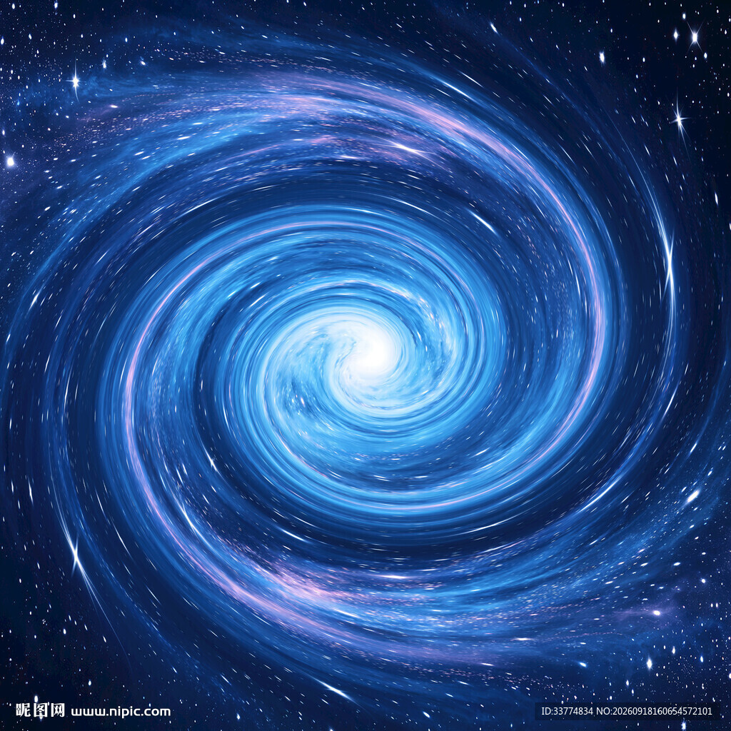 蓝色宇宙星空背景