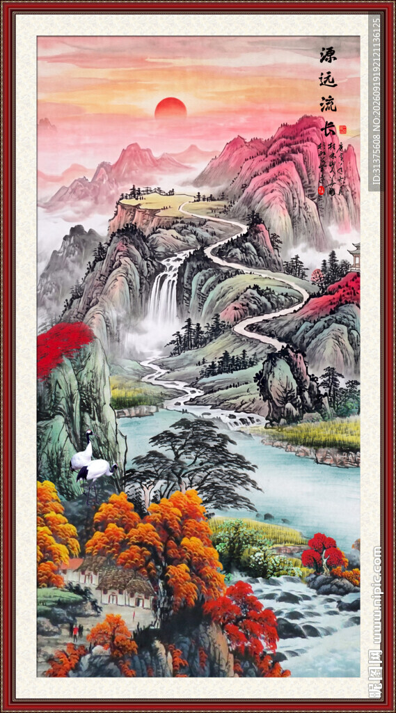 玄关山水画