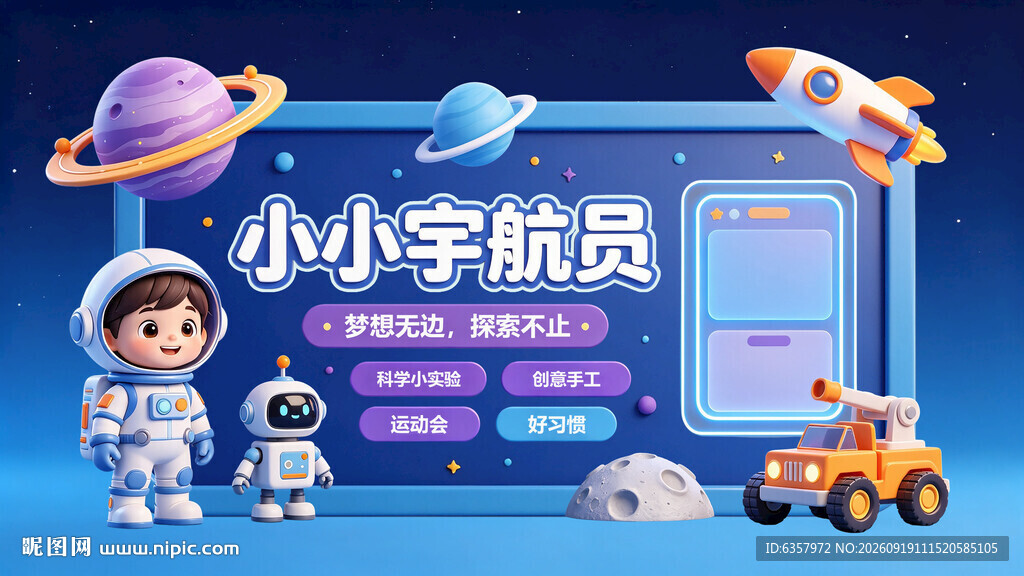 小小宇航员玩具套装展示