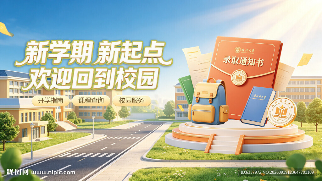 新学期新起点欢迎回校园