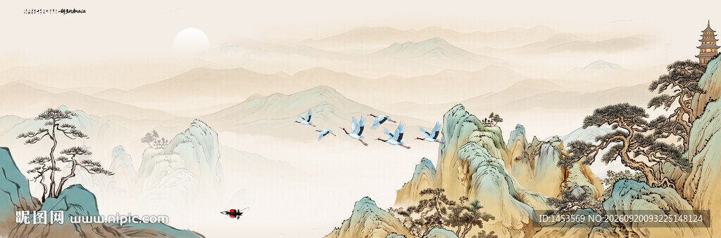 古风山水图