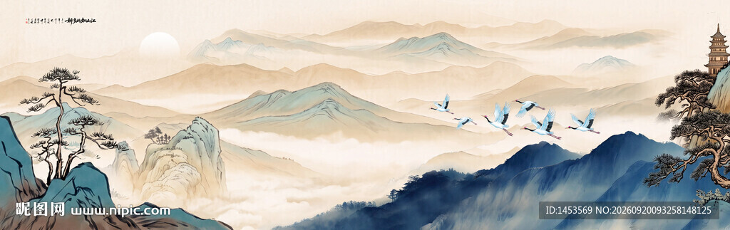 古风山水画