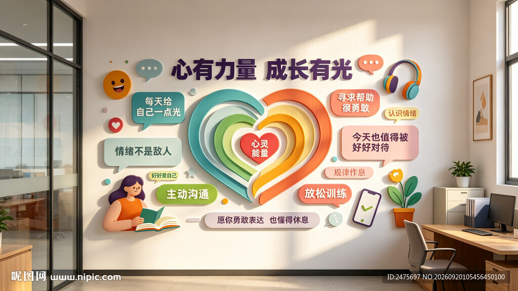 心理健康文化墙