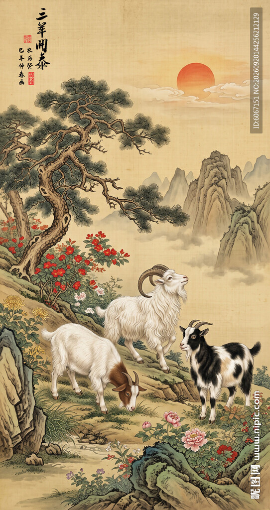 三阳开泰三羊开泰