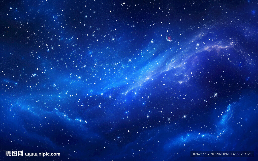 蓝色星空顶星空软膜灯箱