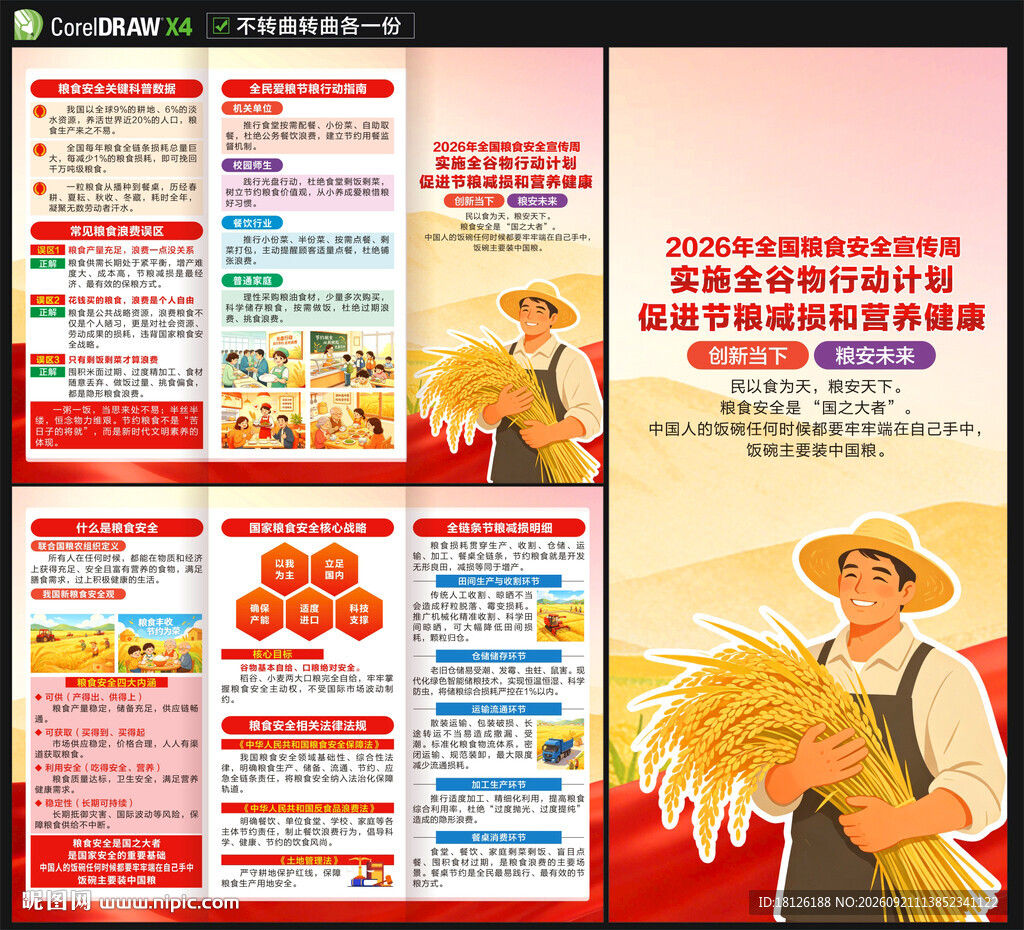 2026粮食安全宣传周三折页