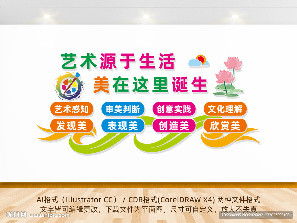美术素养文化墙