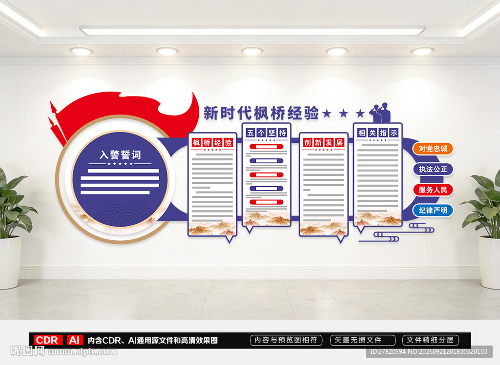 新时代枫桥经验文化墙
