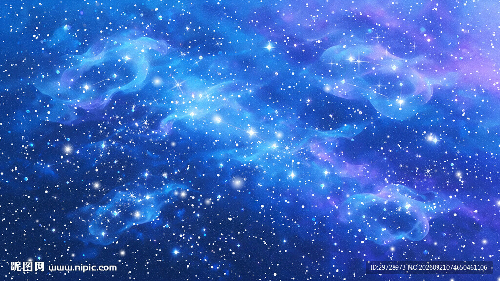 蓝紫星空背景