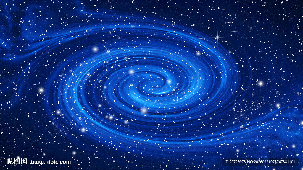 蓝色星空旋涡