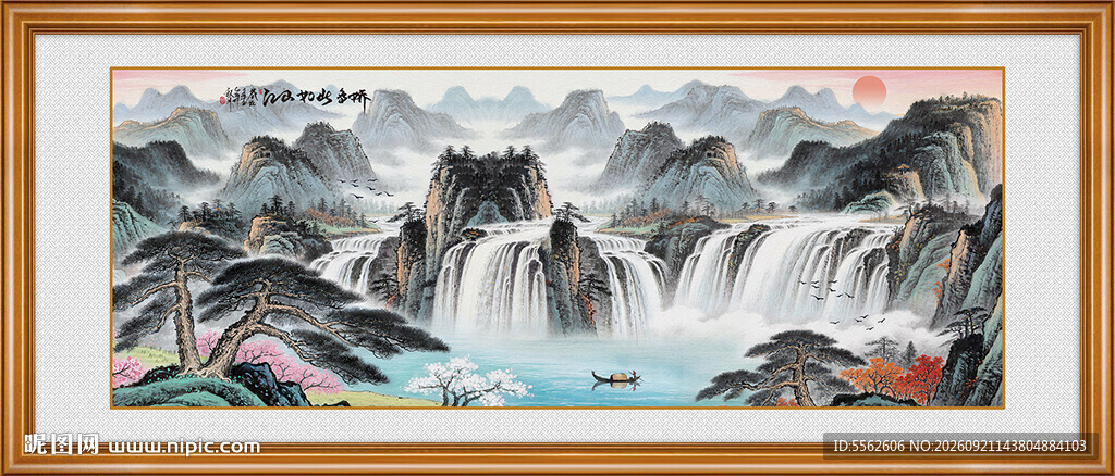 聚宝盆风水画国画