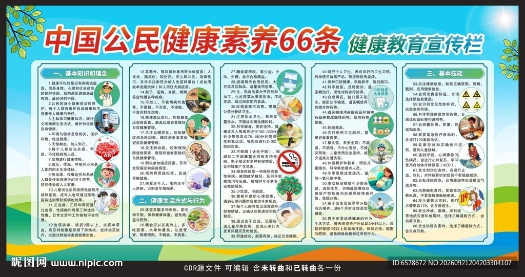 中国公民健康素养66条