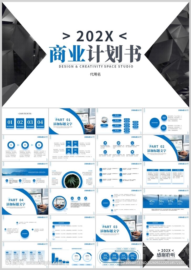 202X商业计划书PPT模板