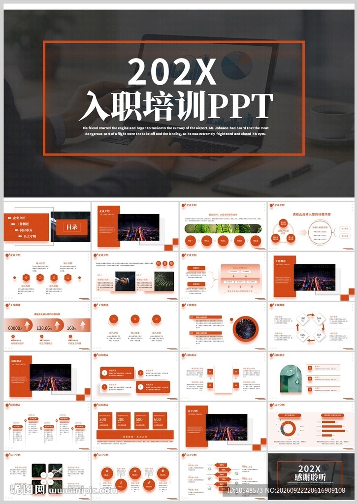 202X入职培训PPT模板