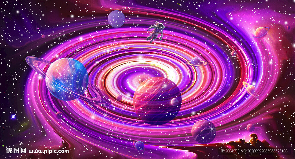 绚丽星空星球宇宙太空星系