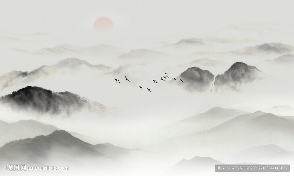新中式国画山水