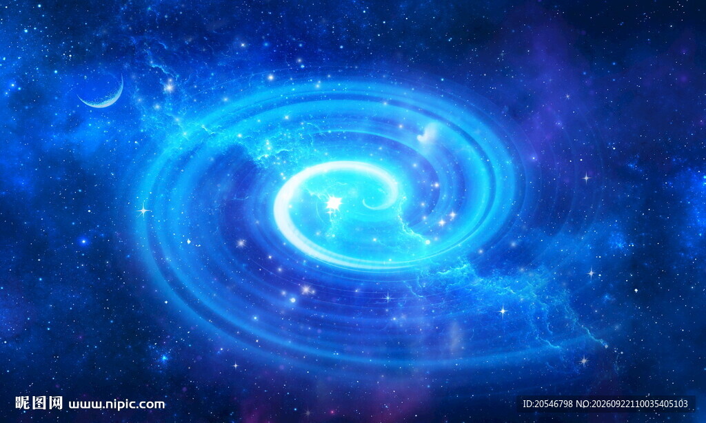 炫彩星空旋涡背景