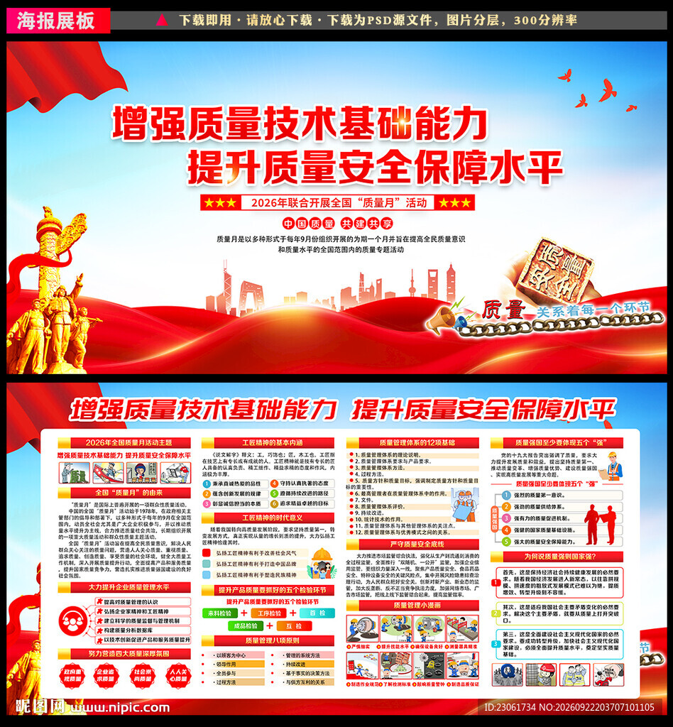 2026年全国质量月主题海报