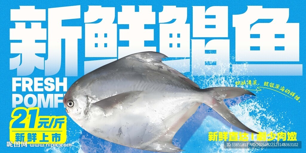 新鲜鲳鱼 