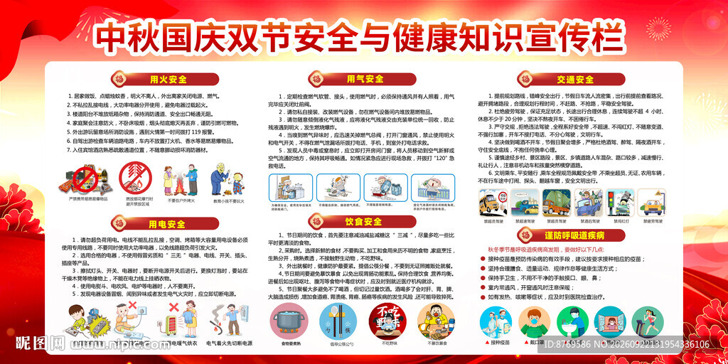 国庆节安全知识宣传栏