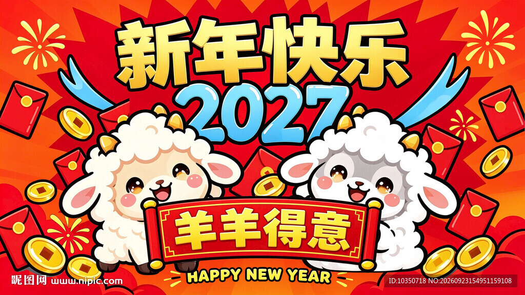 2027羊年新年快乐