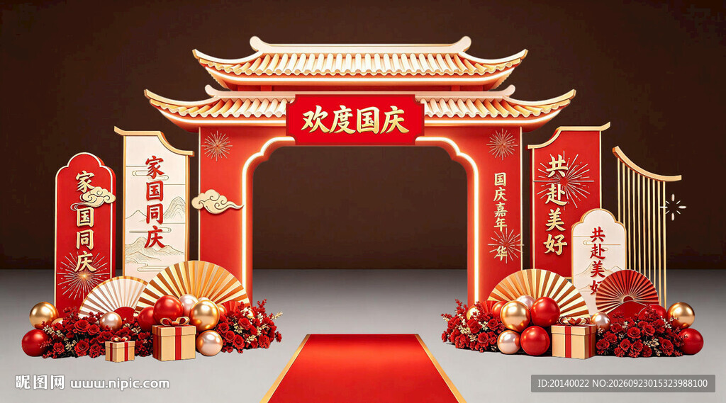 国庆门头