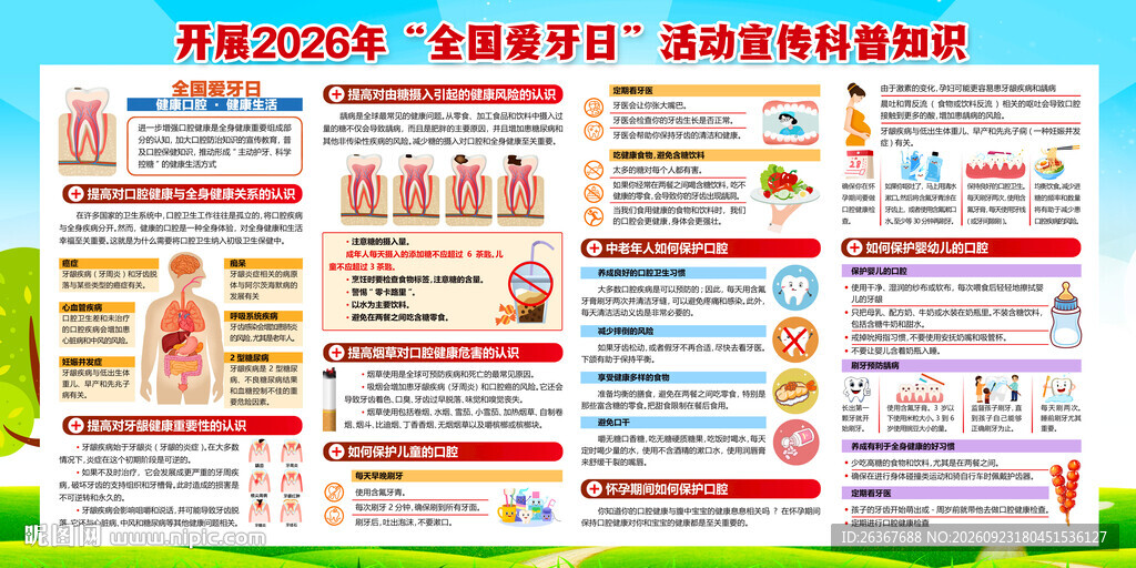健康口腔展板