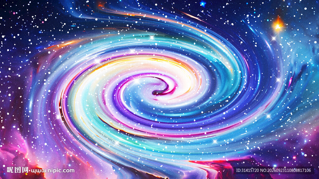 绚丽星空旋涡宇宙太空星系