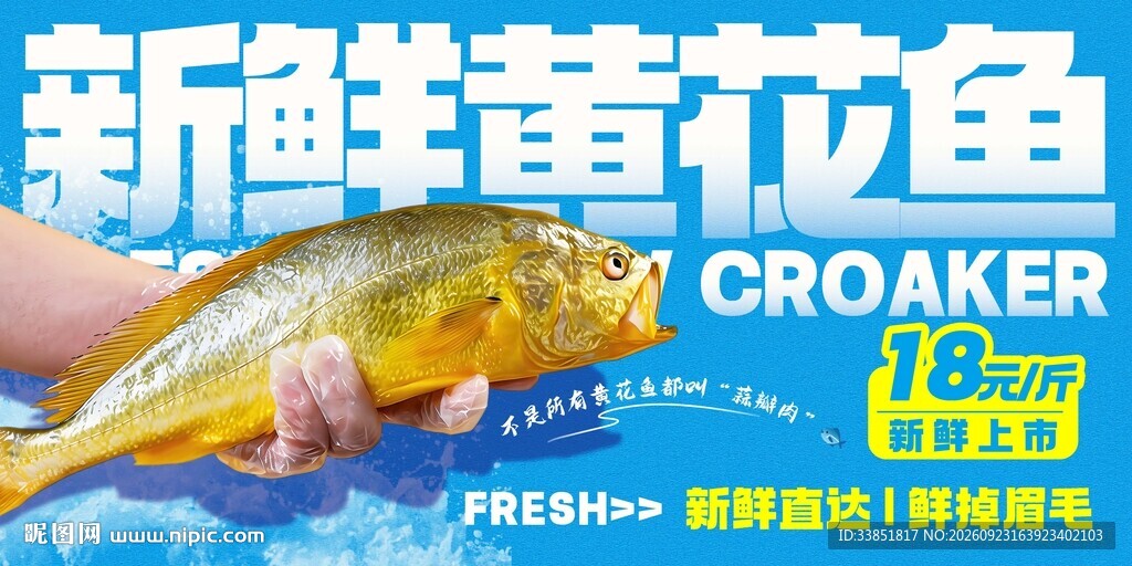 新鲜黄花鱼