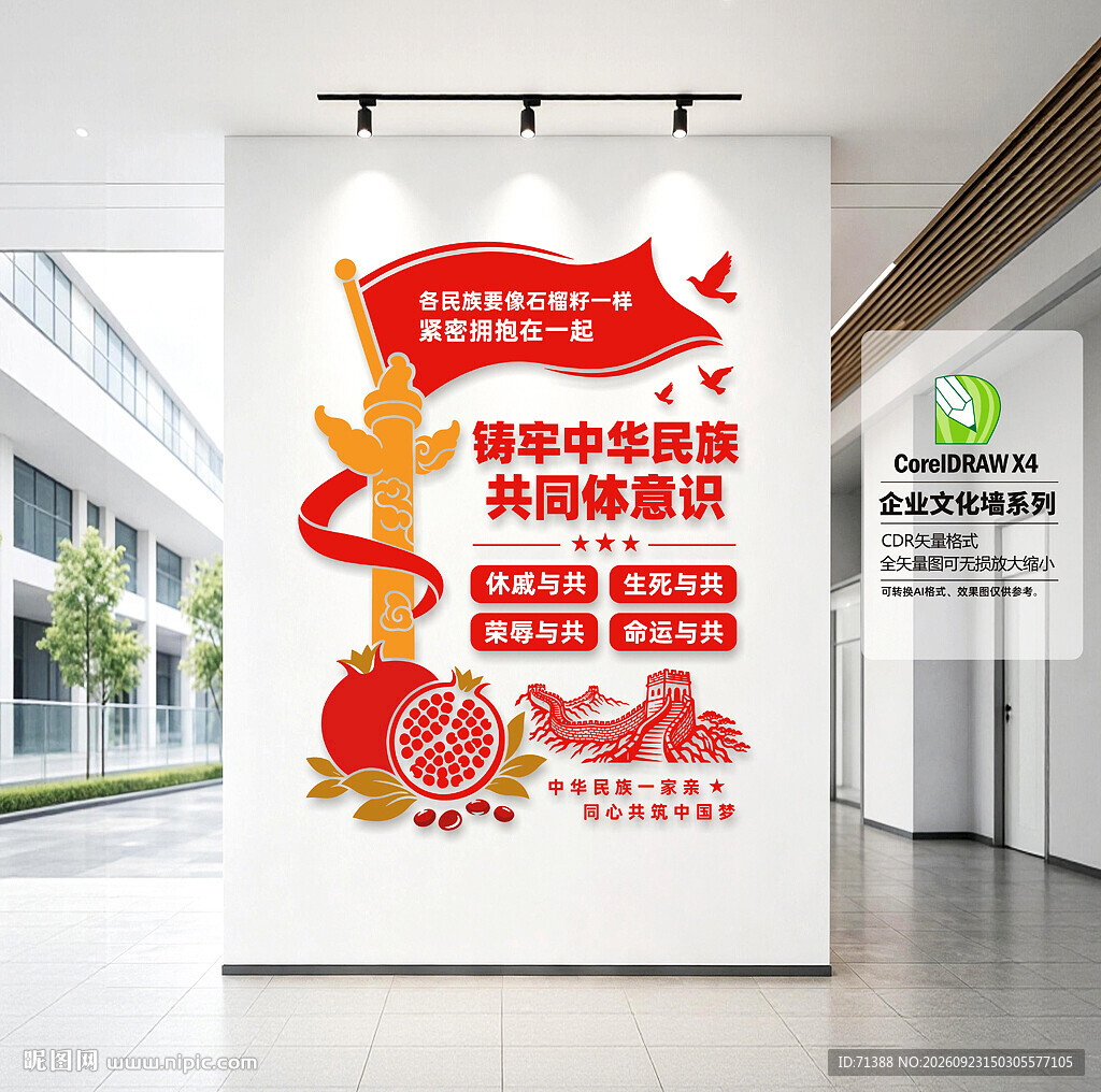 民族团结文化墙