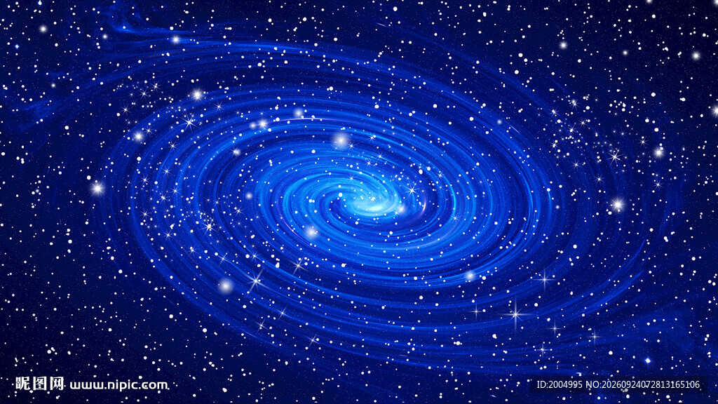 蓝色漩涡星空