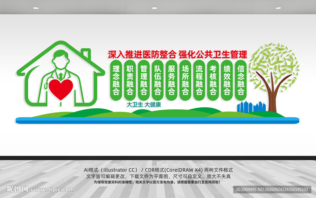 医防融合文化墙