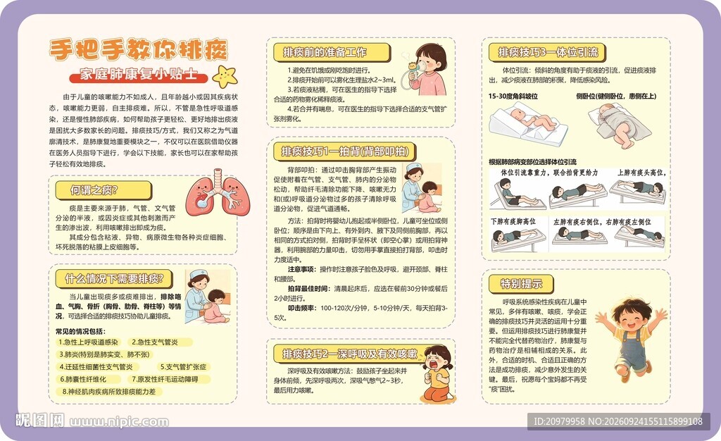 呼吸道疾病预防科普板报