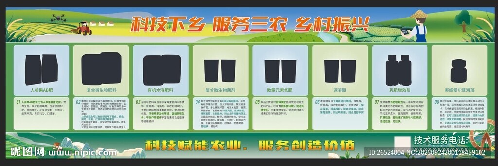 科技下乡知识科普宣传栏