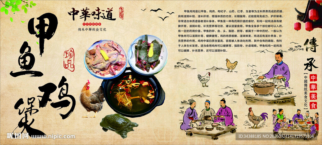 甲鱼鸡煲