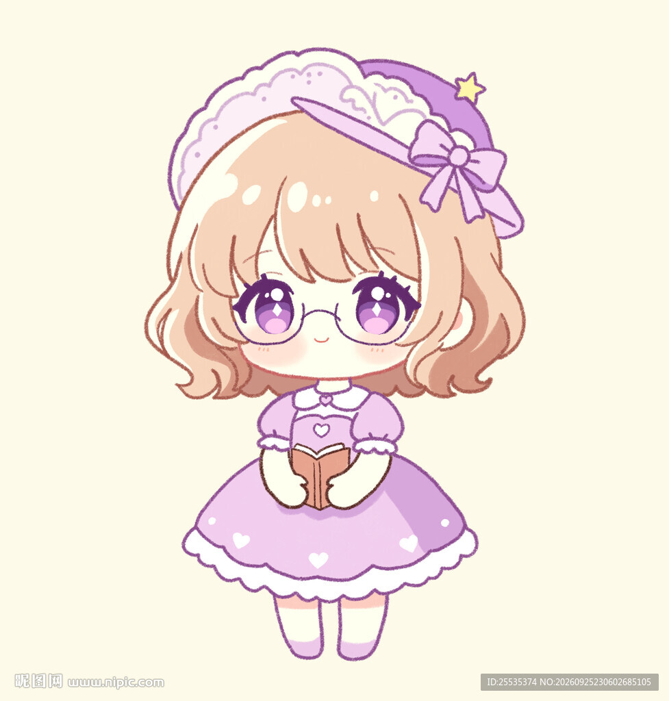 紫色衣服小女孩
