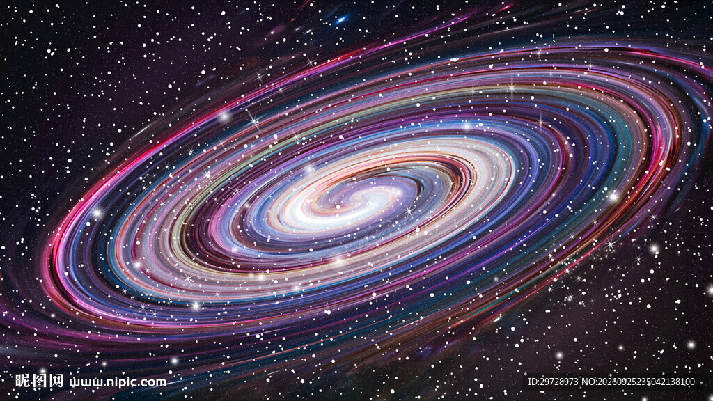 彩色星空吊顶旋涡