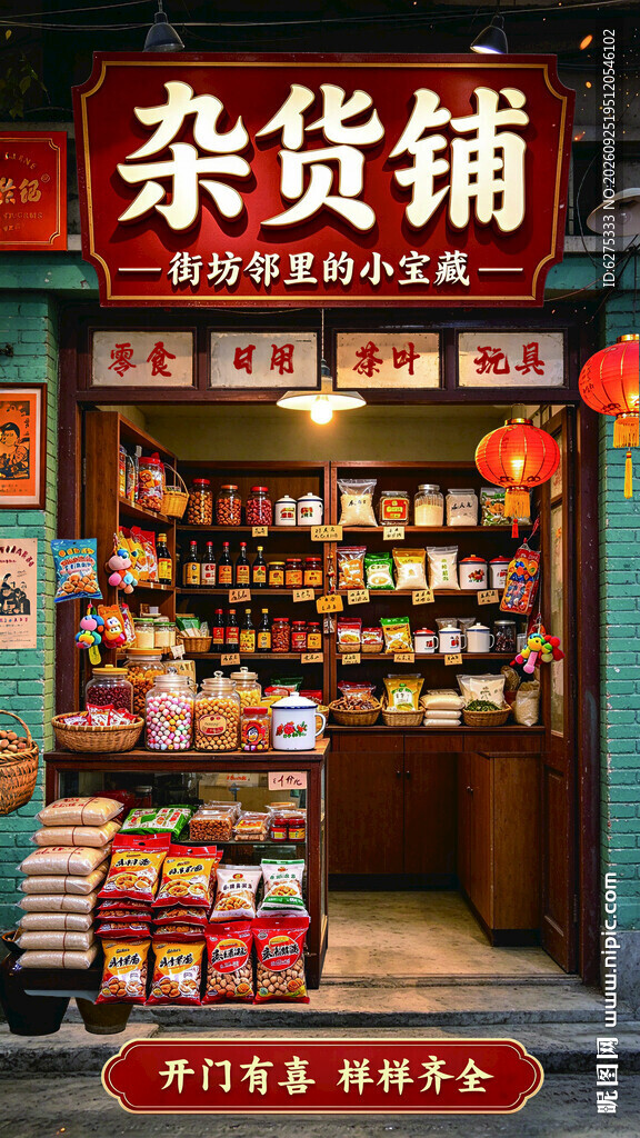 复古怀旧老杂货铺
