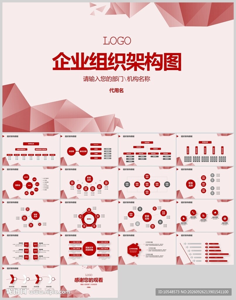 企业组织架构图模板