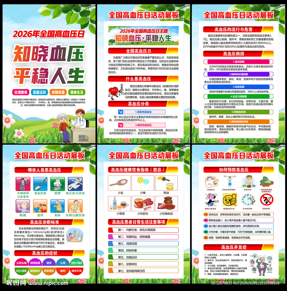2026全国高血压日展板