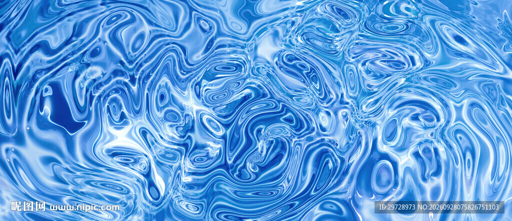 蓝色水波纹背景