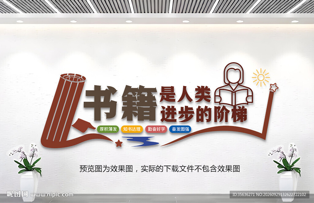 图书馆室文化墙
