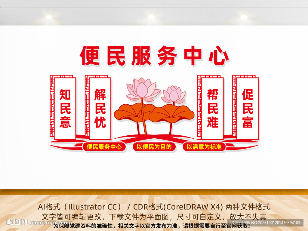 便民服务中心文化墙