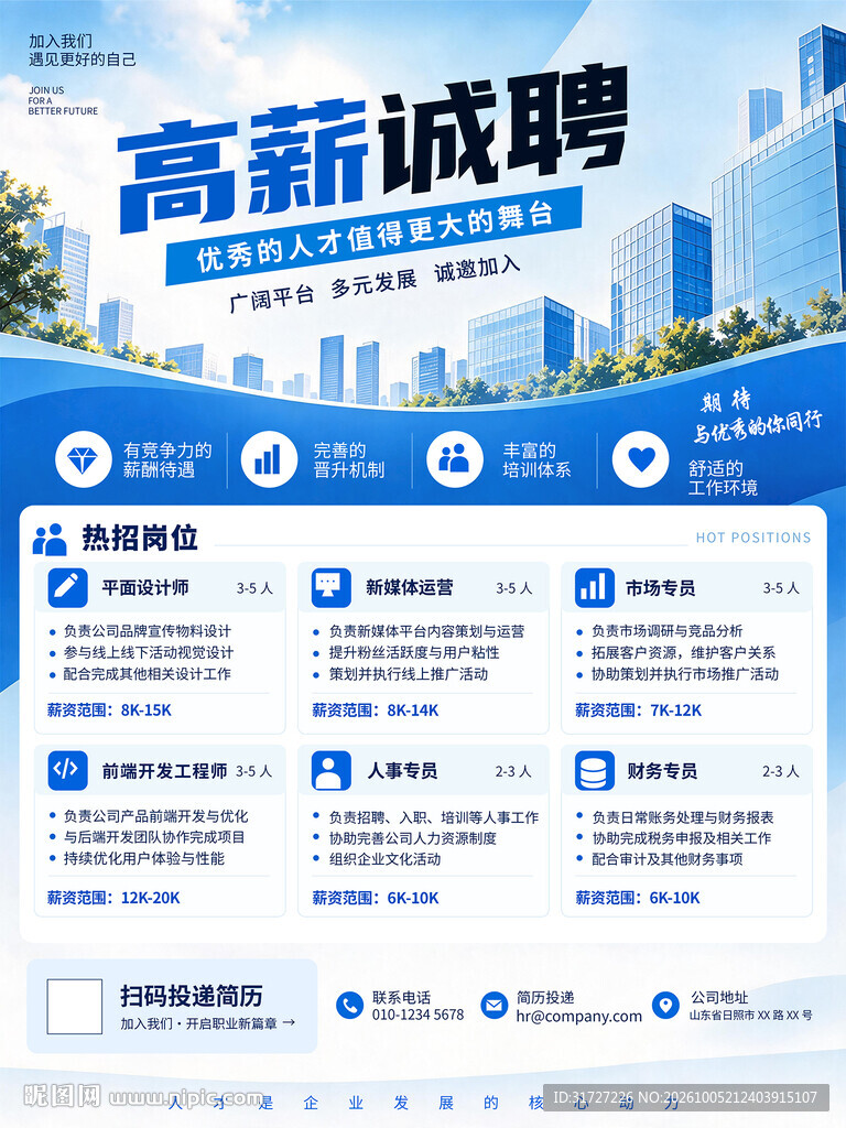 高薪诚聘招聘