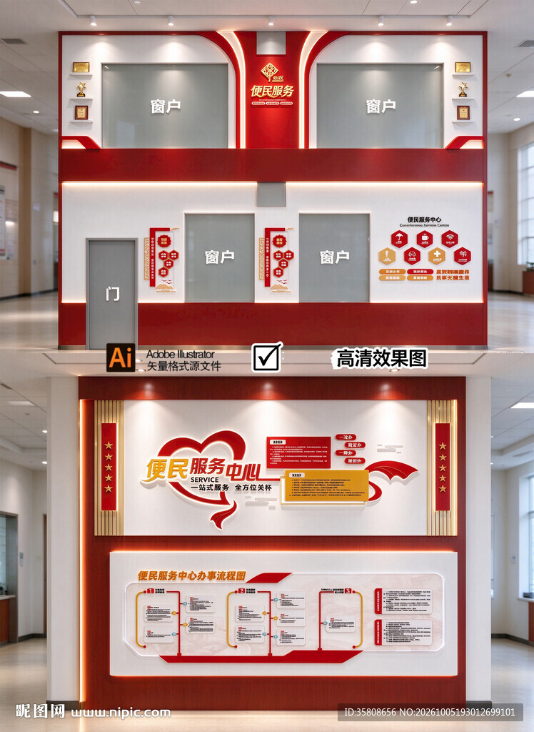 社区服务文化墙