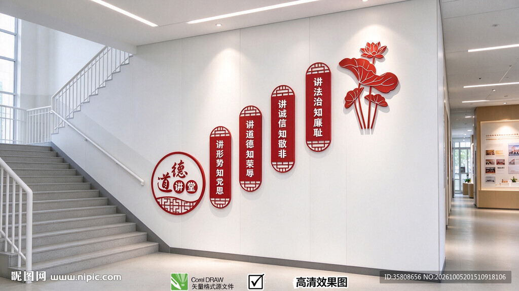 校园楼梯文化墙