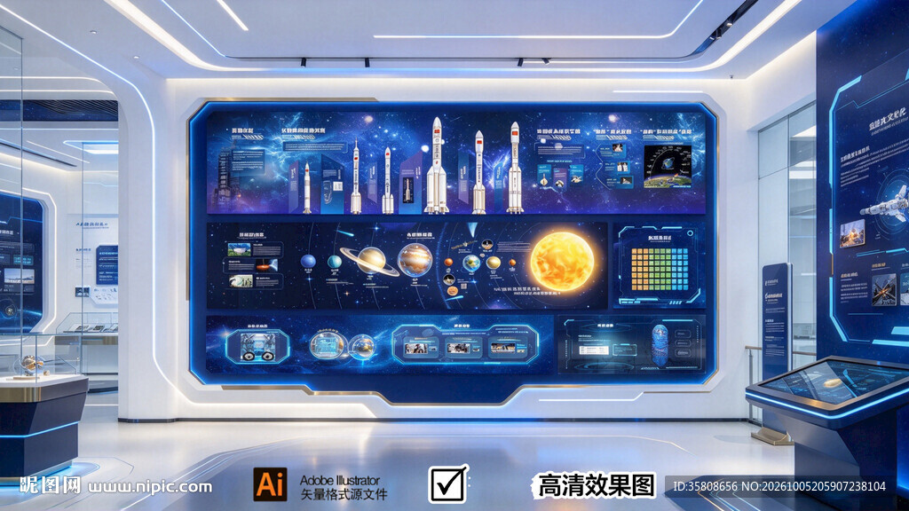 科技航天文化墙