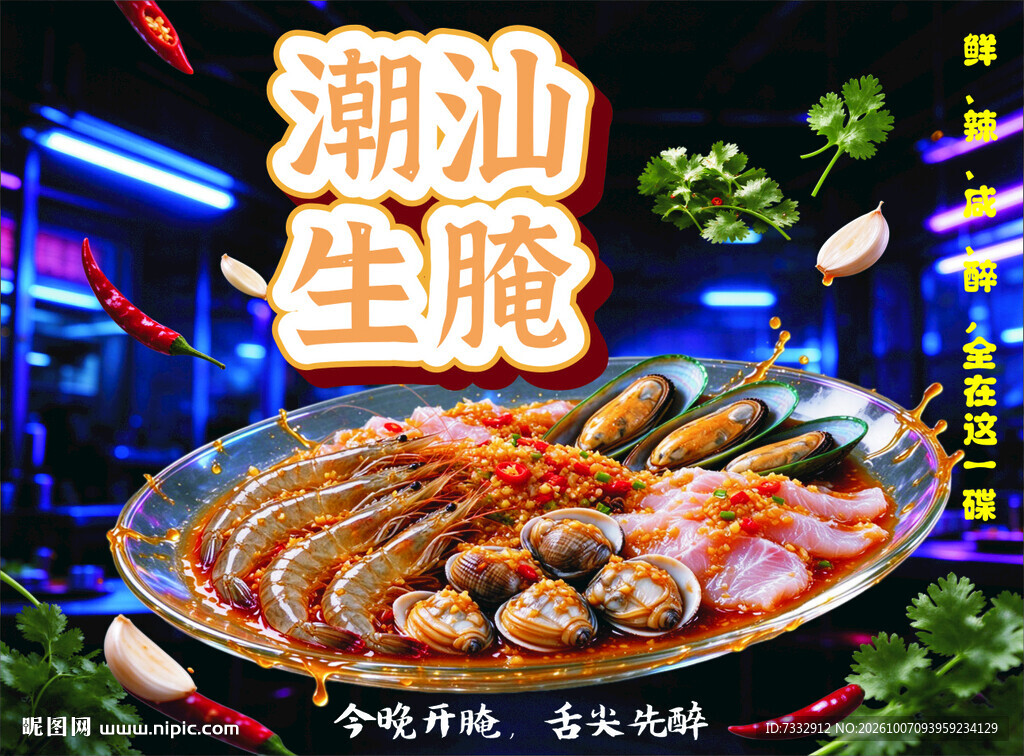 潮汕生腌美食海报