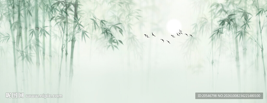 杜邦纸 竹影
